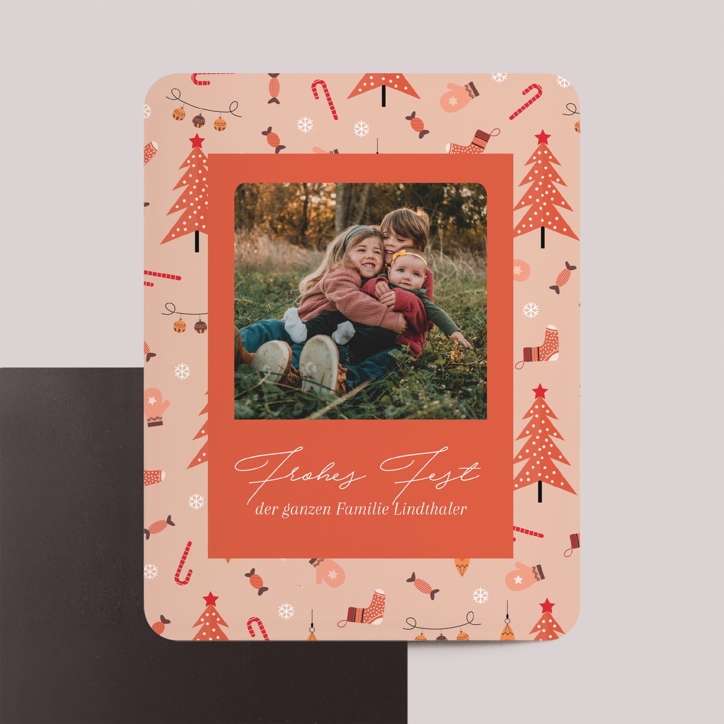 Weihnachtskarte Weihnachten Set von 8, magnetisch, rechteckig mit abgerundeten Ecken Wertvolle Momente foto N° 1