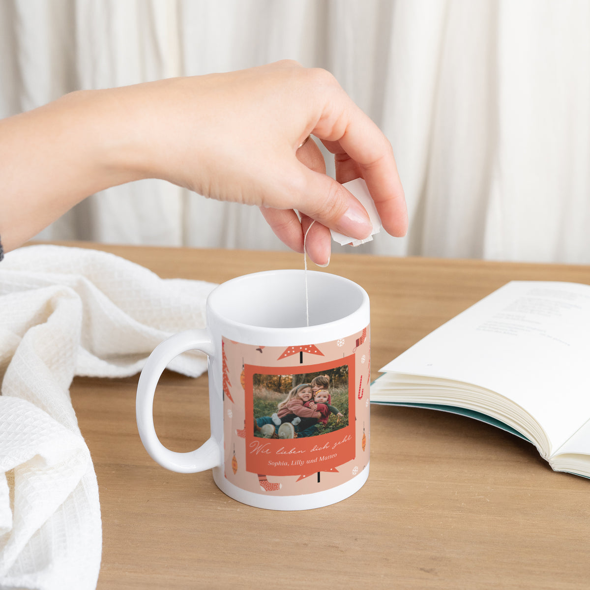Tasse Weihnachten Weiß Wertvolle Momente foto N° 3
