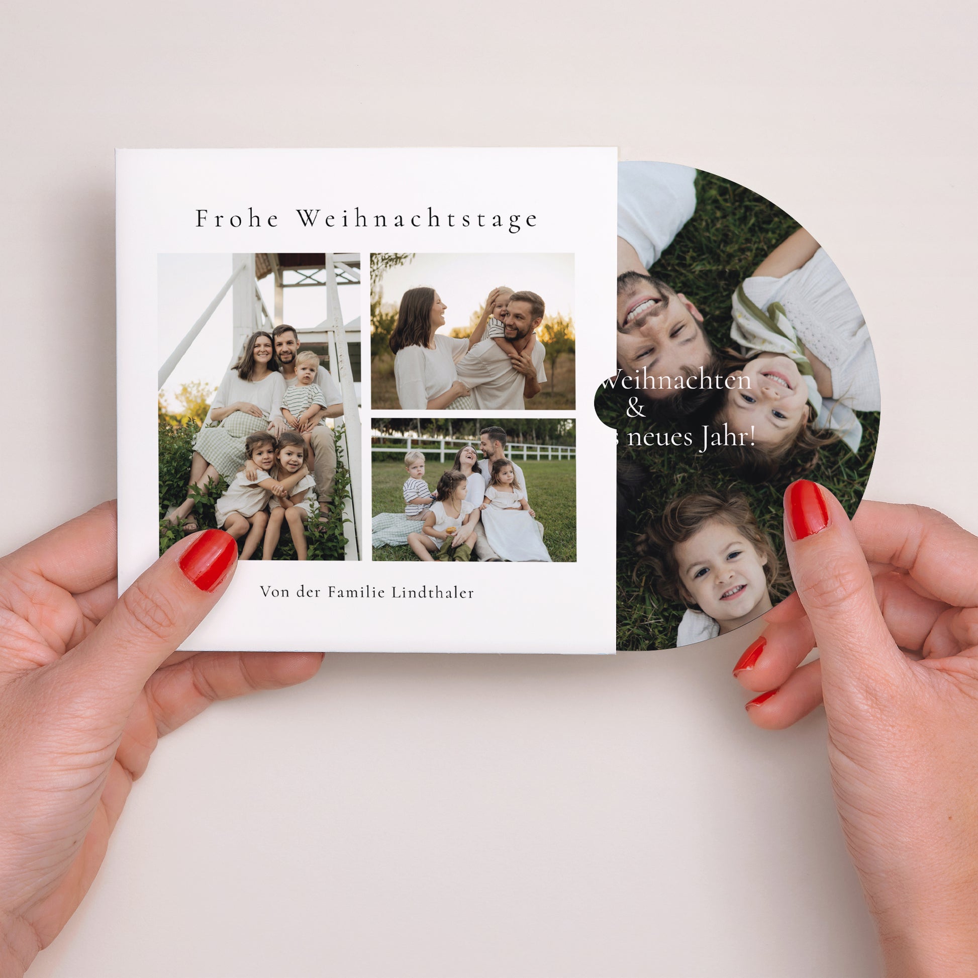 Weihnachtskarte Weihnachten Schallplattenhülle Weihnachten in Fotos foto N° 2