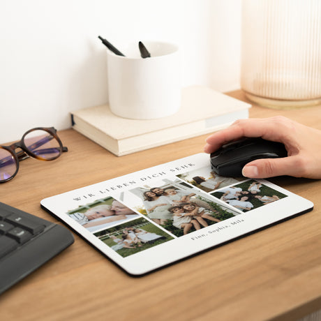 Mousepad Weihnachten Rechteck Weihnachten in Fotos