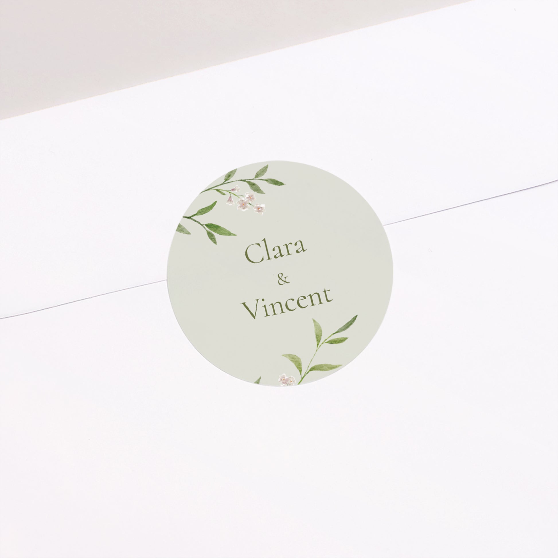 Sticker Hochzeit Rund Der Garten der Herzen foto N° 2