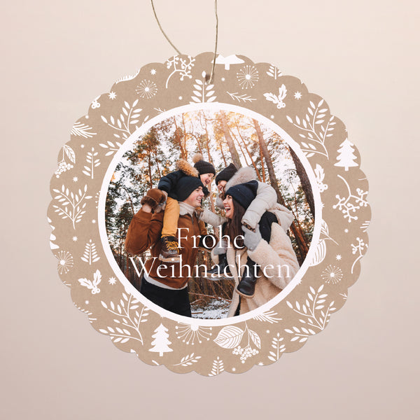 Weihnachtskarte Weihnachten Zum Aufhängen Weihnachtstraditionen foto