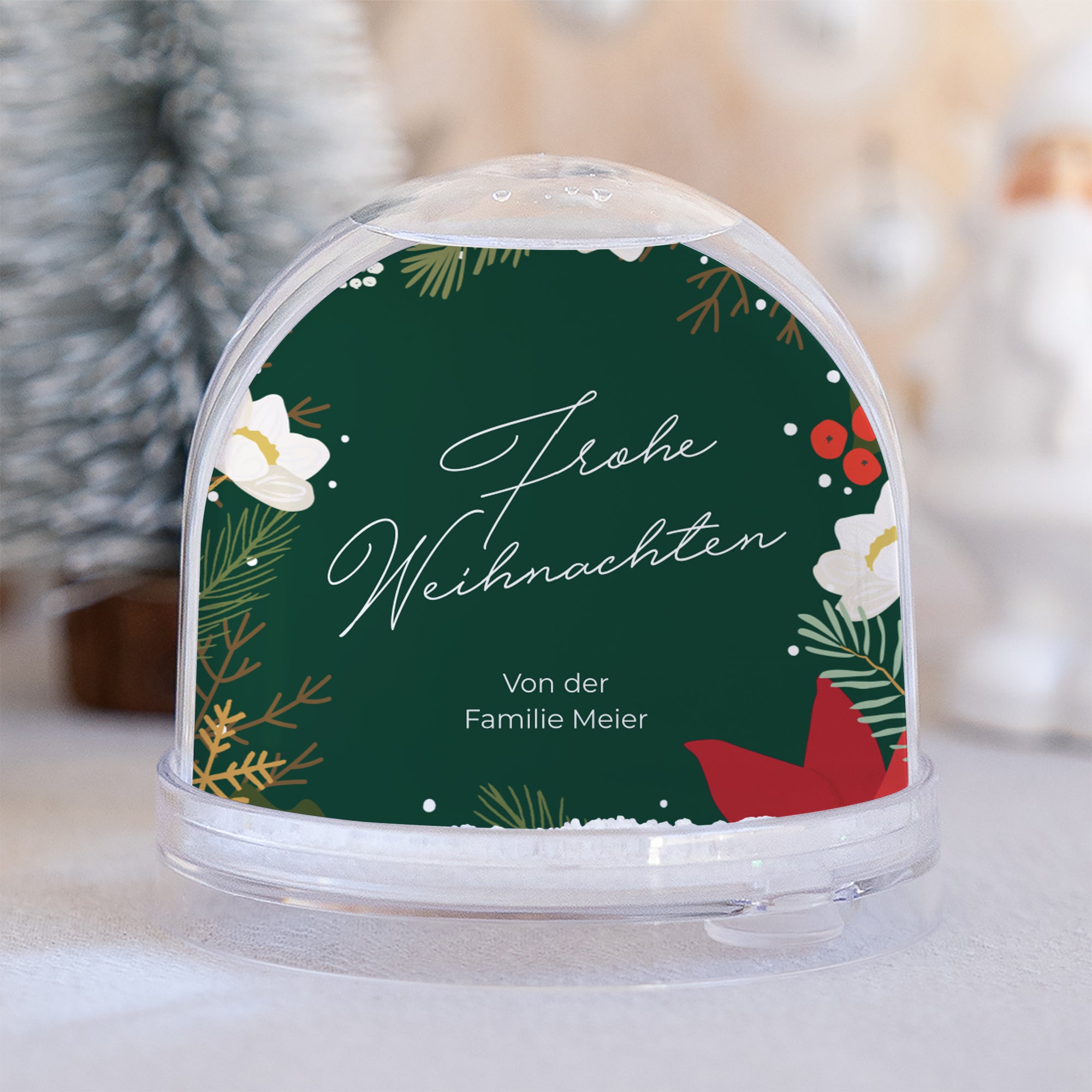Schneekugel Weihnachten Glass Weihnachtskranz foto N° 1