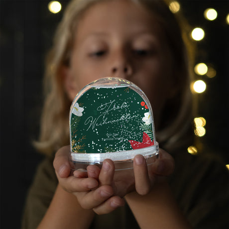 Schneekugel Weihnachten Glass Weihnachtskranz