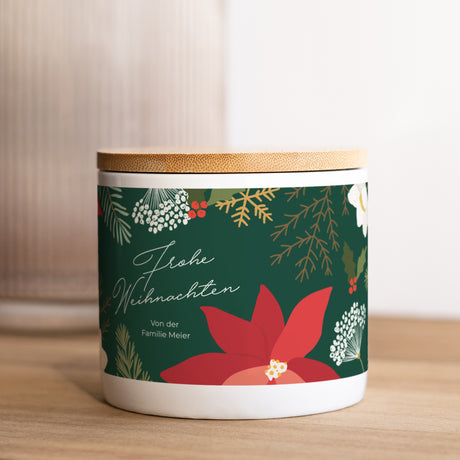 Keramiktopf Weihnachten 48 cl Weihnachtskranz