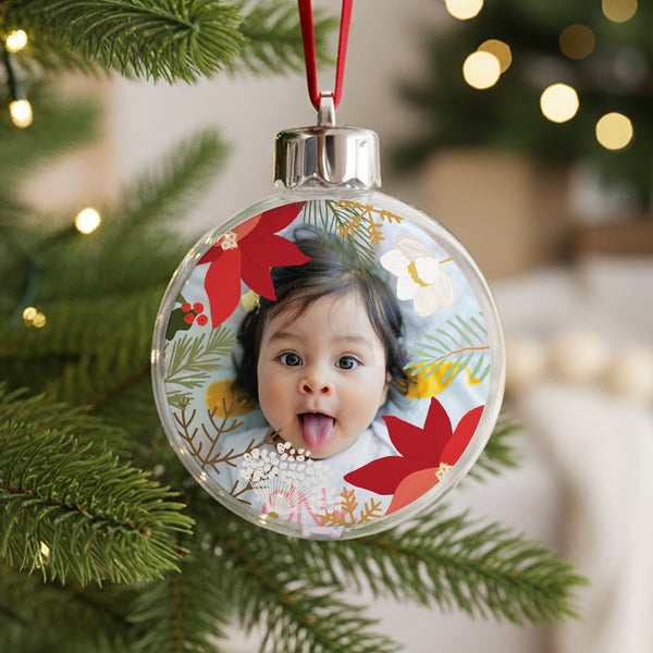 Weihnachtskugel Weihnachten Runde Weihnachtskranz foto