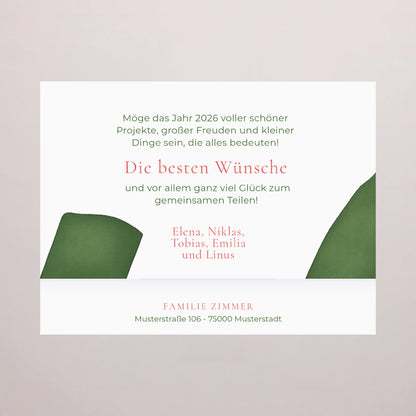 Personalisierte Schokoladenbox Weihnachten 6 Schokoladen Smaragdschnee foto N° 4