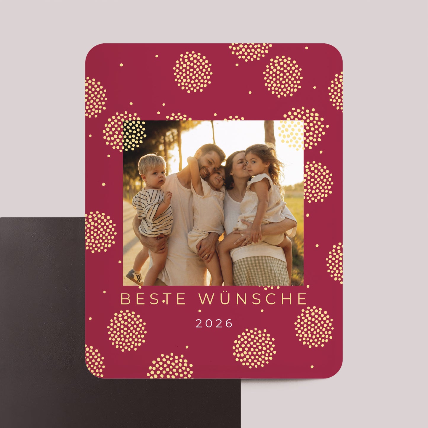 Weihnachtskarte Weihnachten Set von 8, magnetisch, rechteckig mit abgerundeten Ecken Der Wintersonnenwende foto N° 1