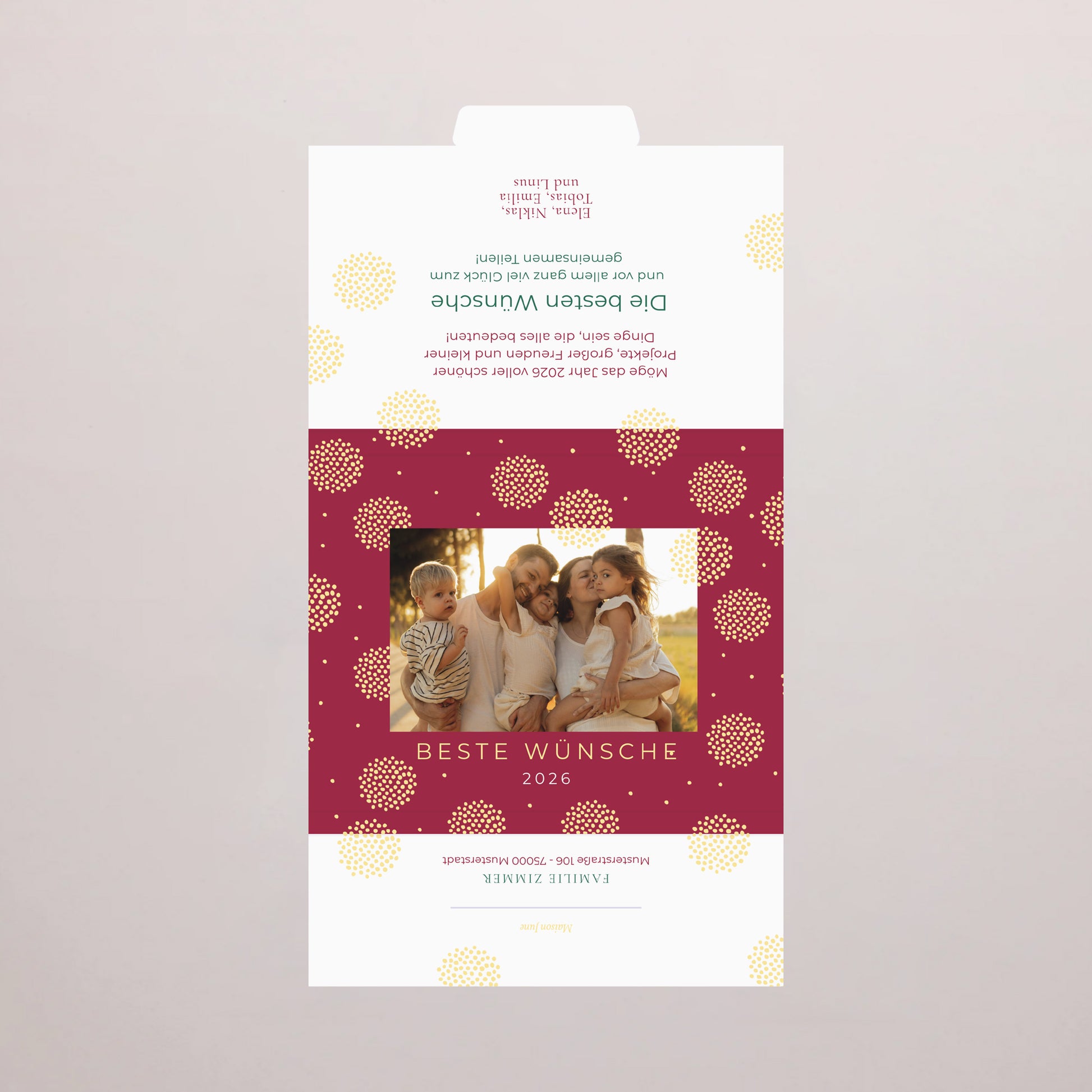 Personalisierte Schokoladenbox Weihnachten 6 Schokoladen Der Wintersonnenwende foto N° 3