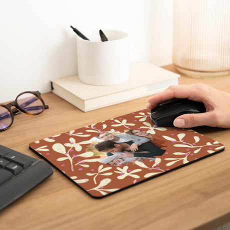 Mousepad Weihnachten Rechteck Holly Fuchsia II