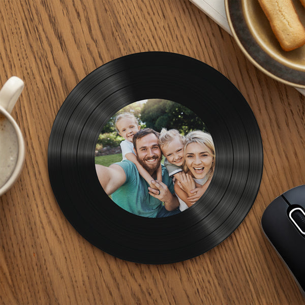 Mousepad Objekte Rund Retro Groove foto