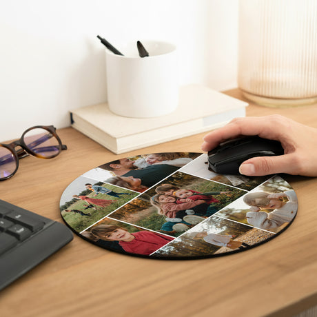 Mousepad Objekte Rund Unsere schöne Familie