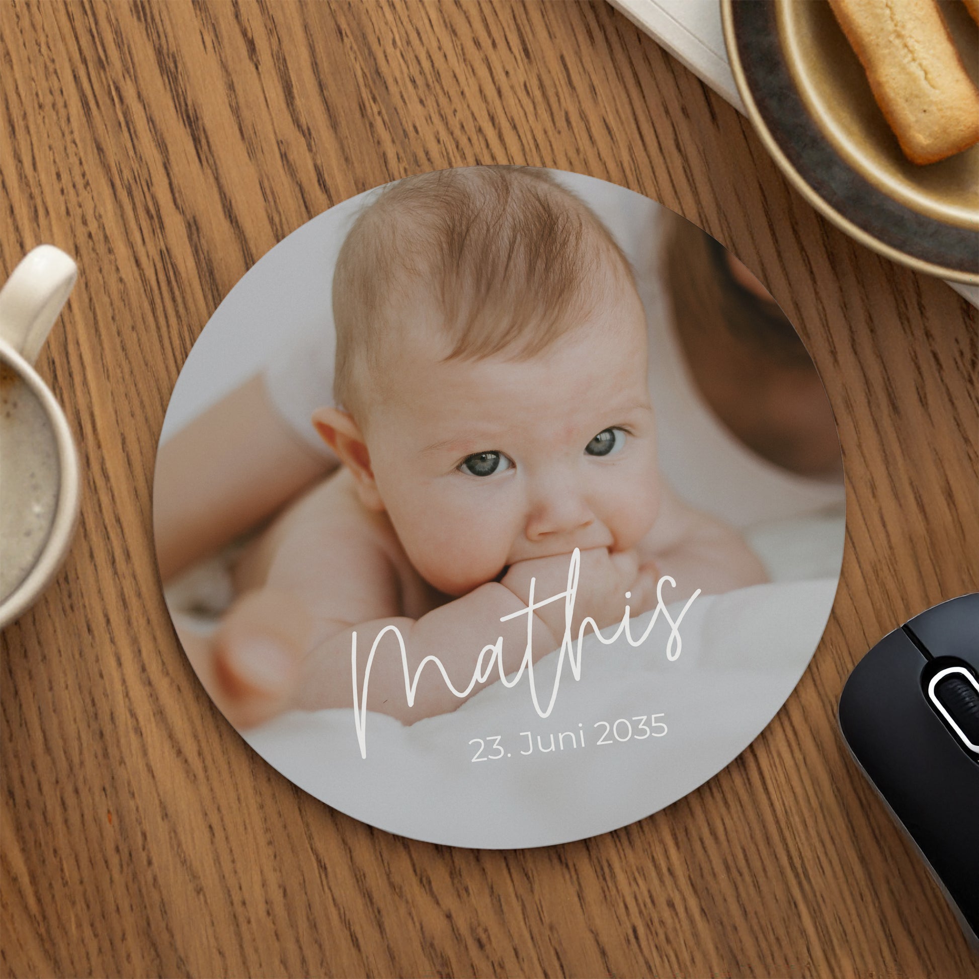 Mousepad Objekte Rund Meine kleine Welt foto N° 1