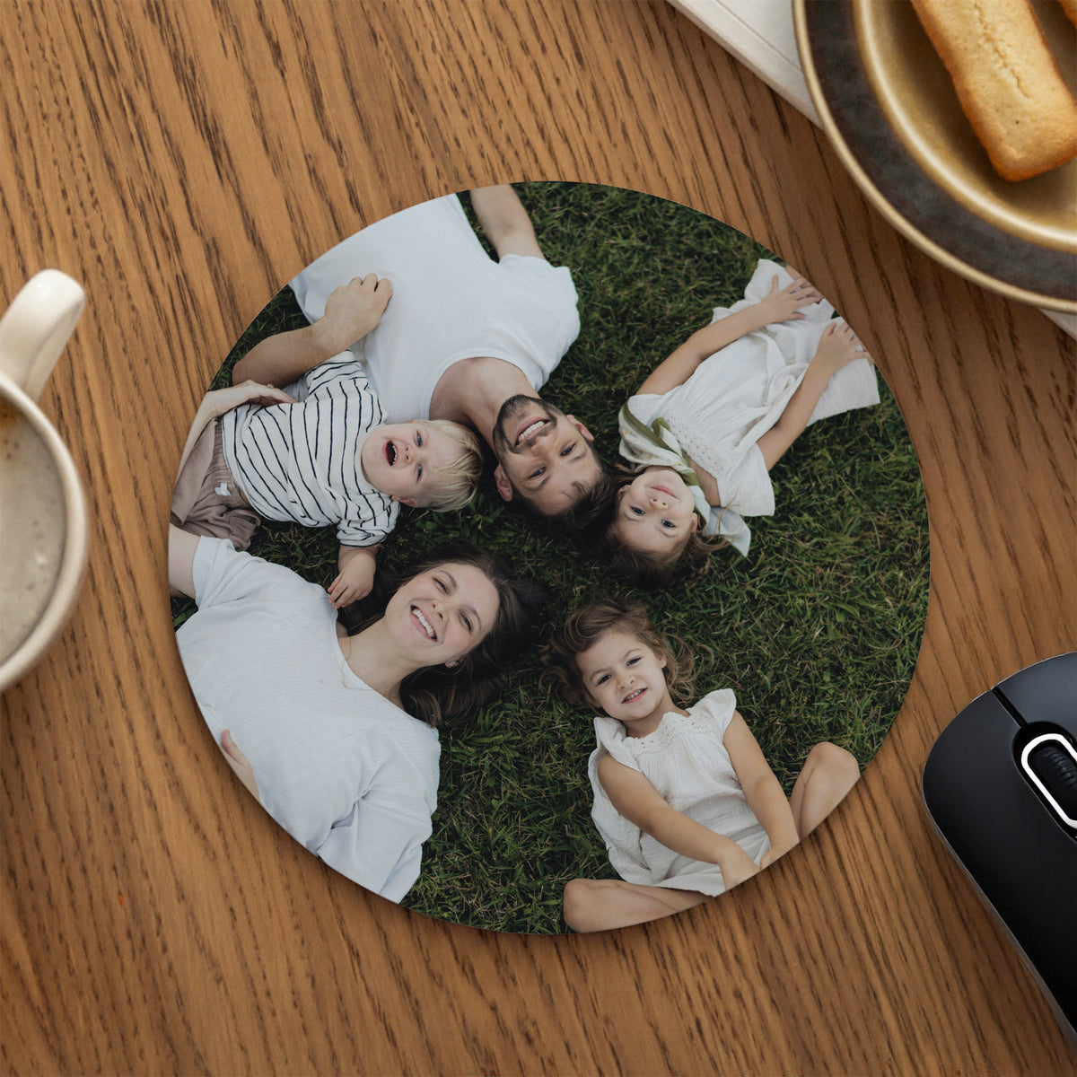 Mousepad Objekte Rund Haus des Glücks foto N° 1
