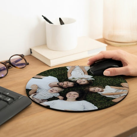 Mousepad Objekte Rund Haus des Glücks