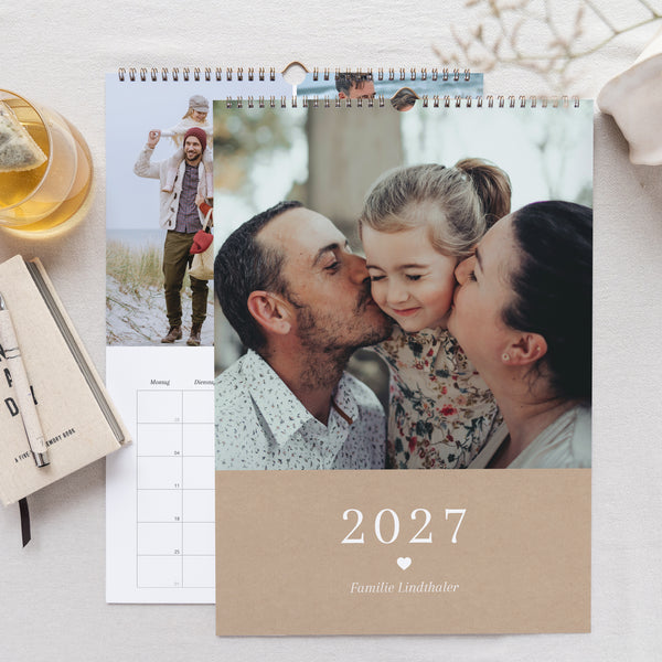 Kalender Weihnachten Wandgemälde A3 Instant Naturel foto