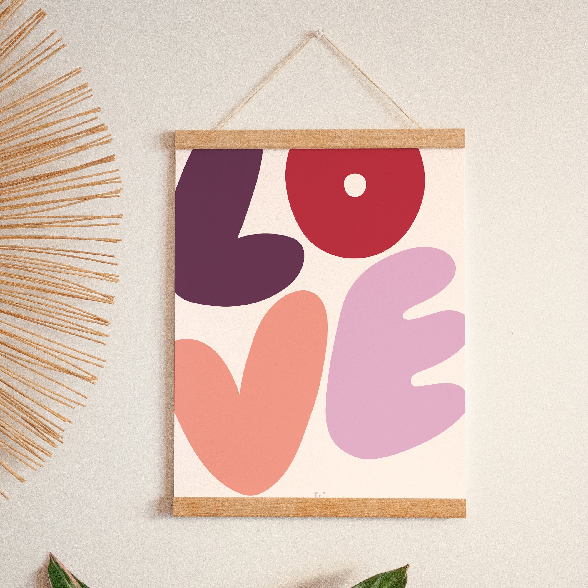 Poster Objekte Porträt Voll von Liebe foto N° 1