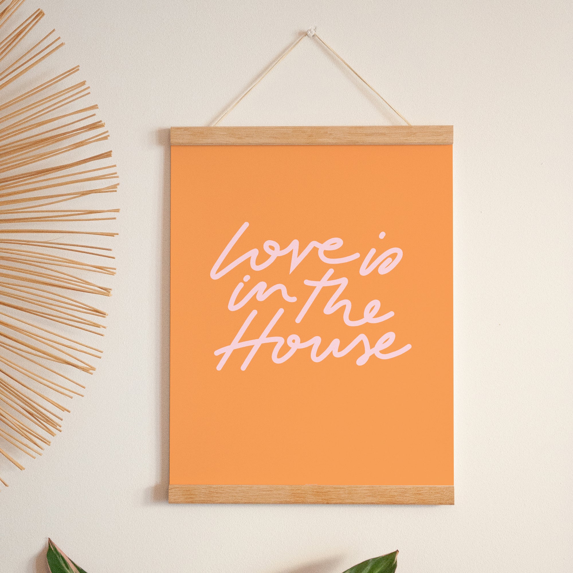 Poster Objekte Porträt Die Liebe ist im Haus. foto N° 1