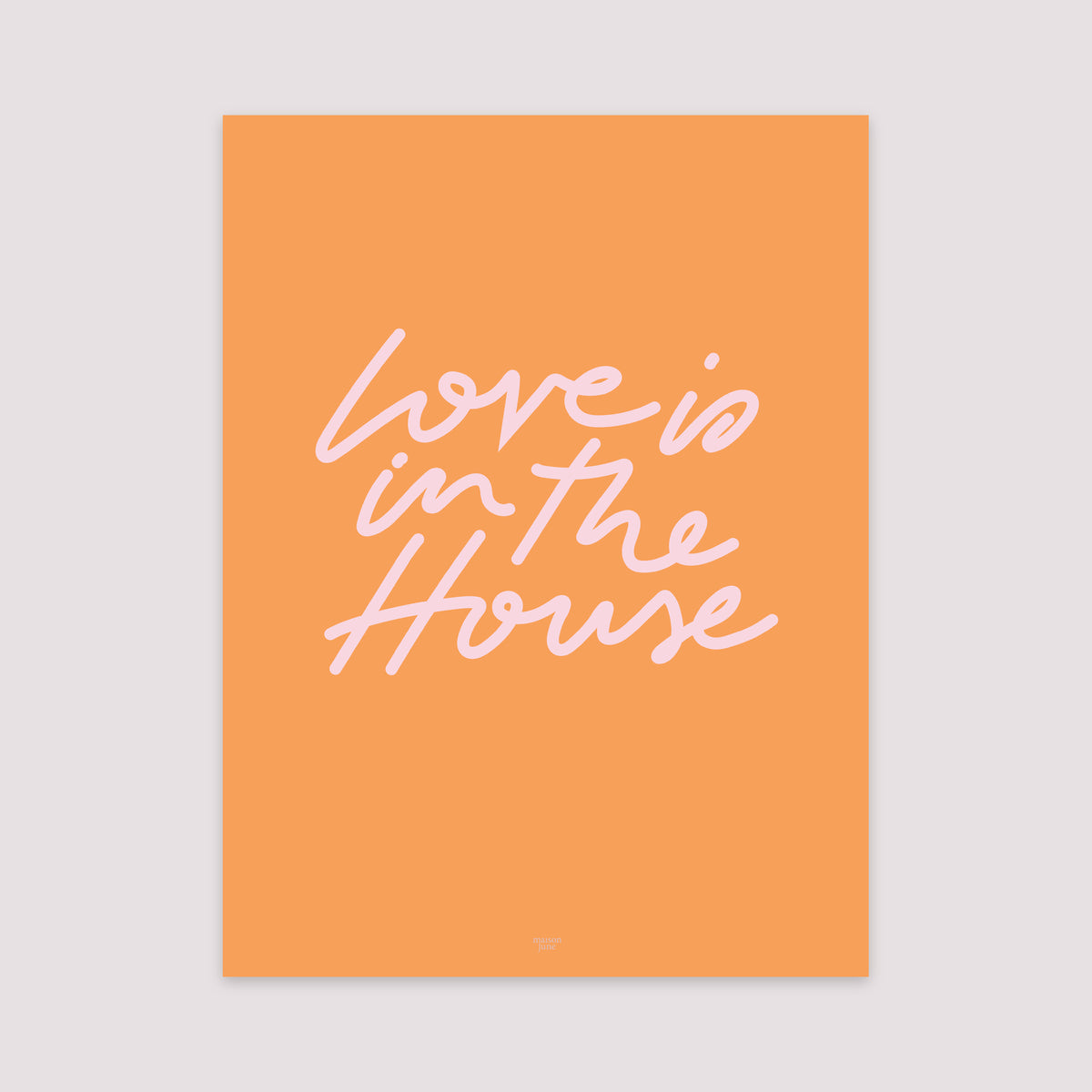 Poster Objekte Porträt Die Liebe ist im Haus. foto N° 2
