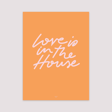 Poster Objekte Porträt Die Liebe ist im Haus.