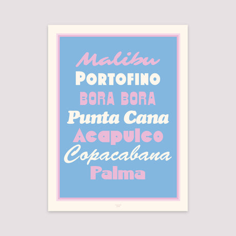 Poster Objekte Porträt Schöne Strände