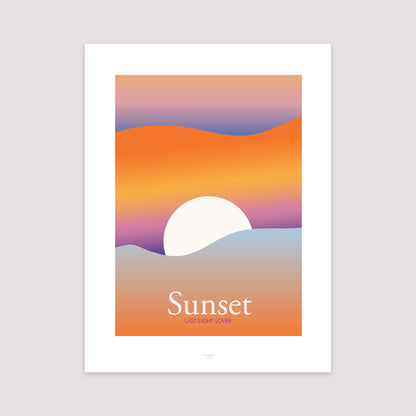 Poster Objekte Porträt Sonnenuntergang foto N° 2