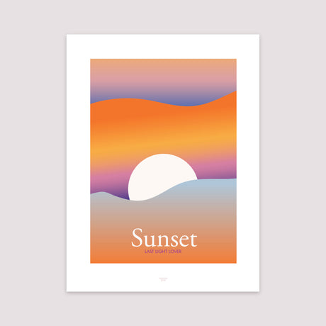 Poster Objekte Porträt Sonnenuntergang