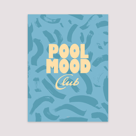 Poster Objekte Porträt Pool-Stimmungsclub