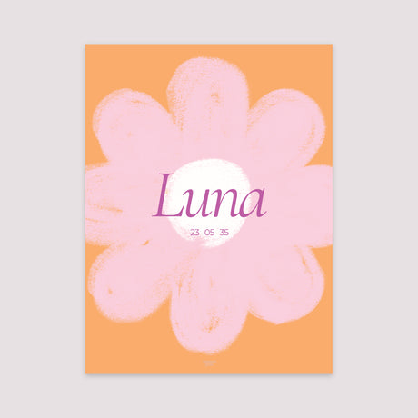 Poster Geburt Porträt Eine riesige Blume