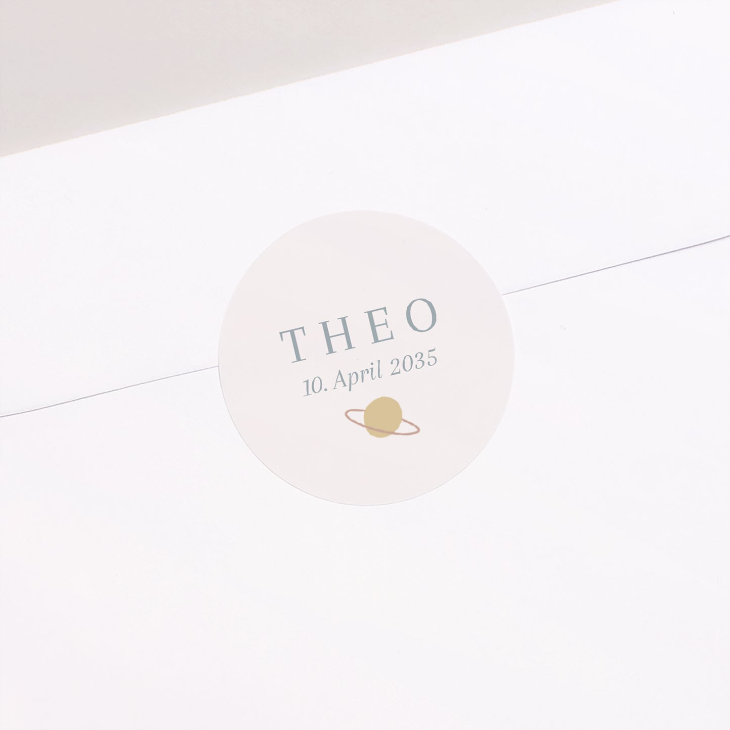 Sticker Geburt Rund Liebeskonstellation foto N° 2
