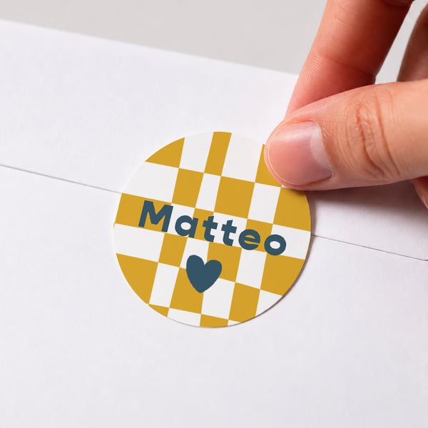 Sticker Geburt Rund Sonne Vibes foto