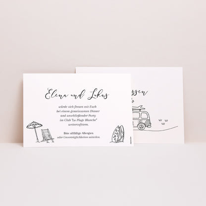 Einladungskarte Hochzeit Landschaft Der Plan des Glücks foto N° 2