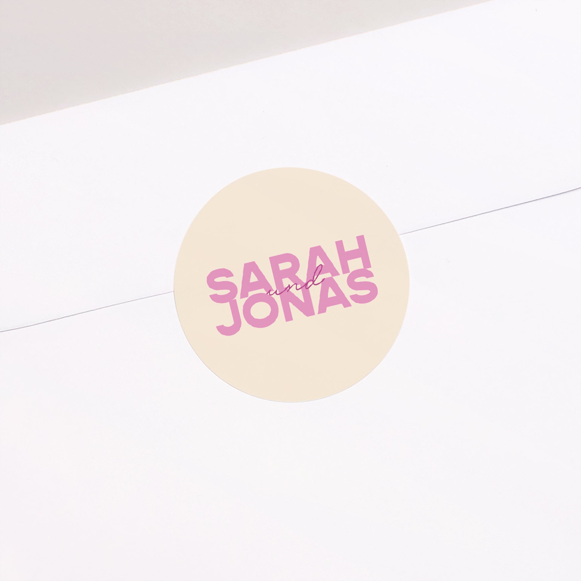 Sticker Hochzeit Rund Farb Stimmung foto N° 2