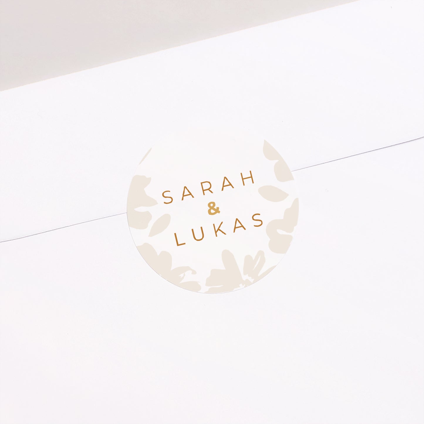 Sticker Hochzeit Rund Flora Graphica foto N° 2