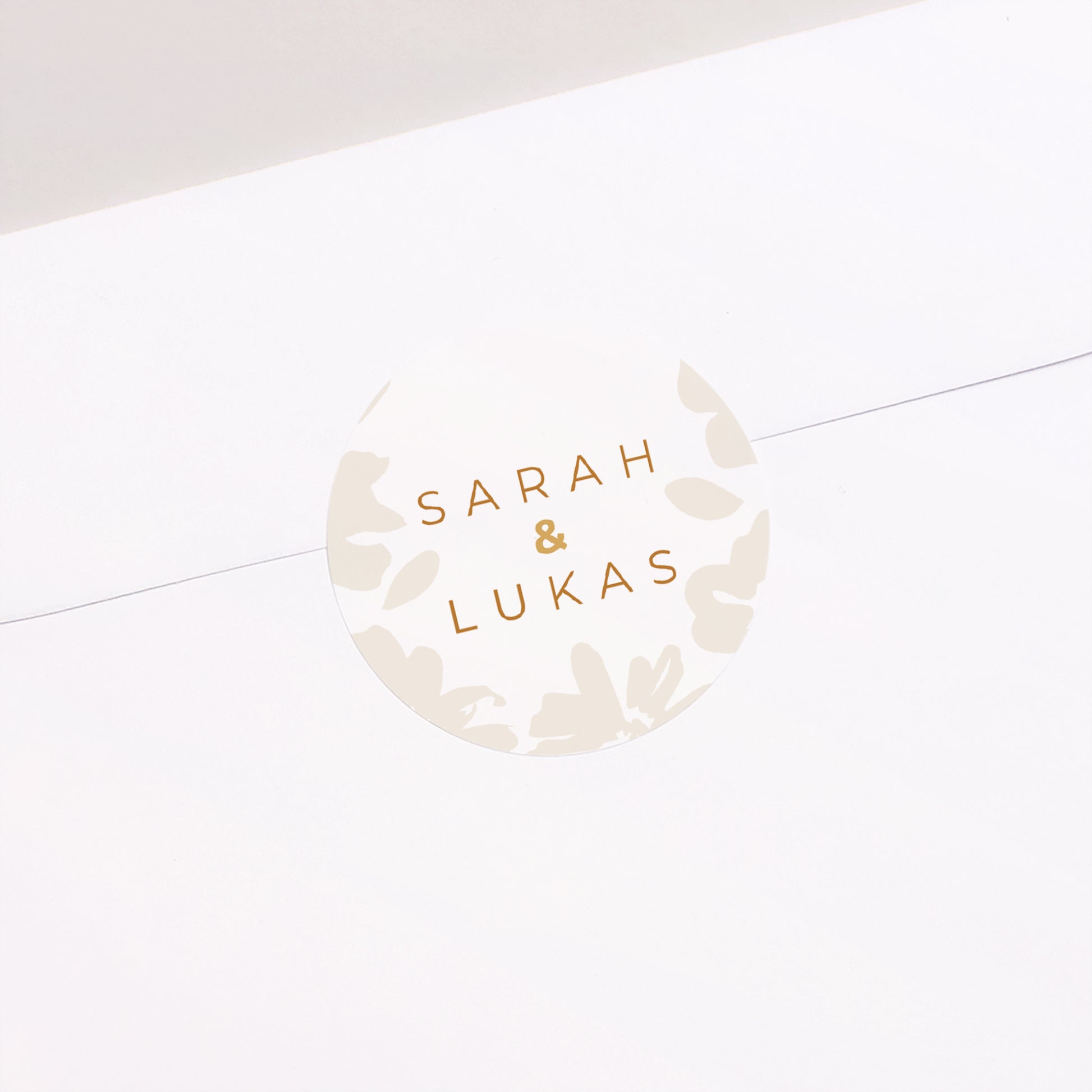 Sticker Hochzeit Rund Flora Graphica foto N° 2
