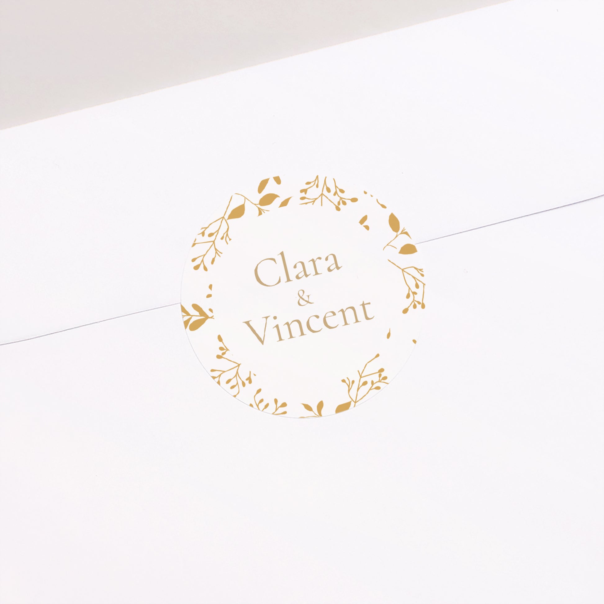 Sticker Hochzeit Rund Aurora Botanica foto N° 2
