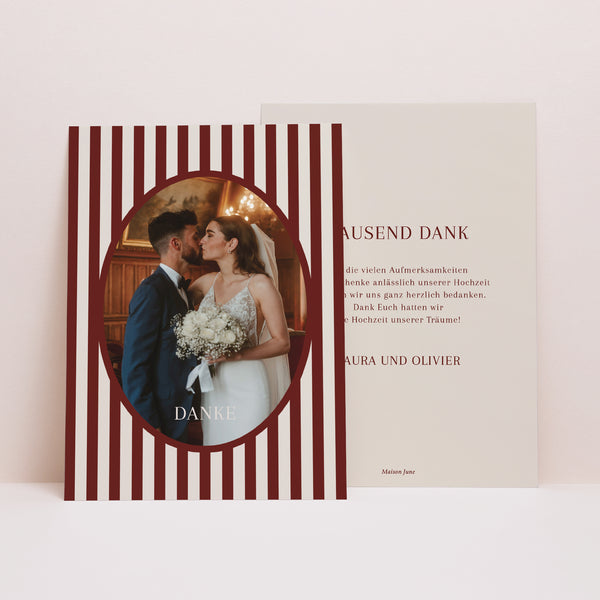 Dankeskarte Hochzeit Altes Geld foto
