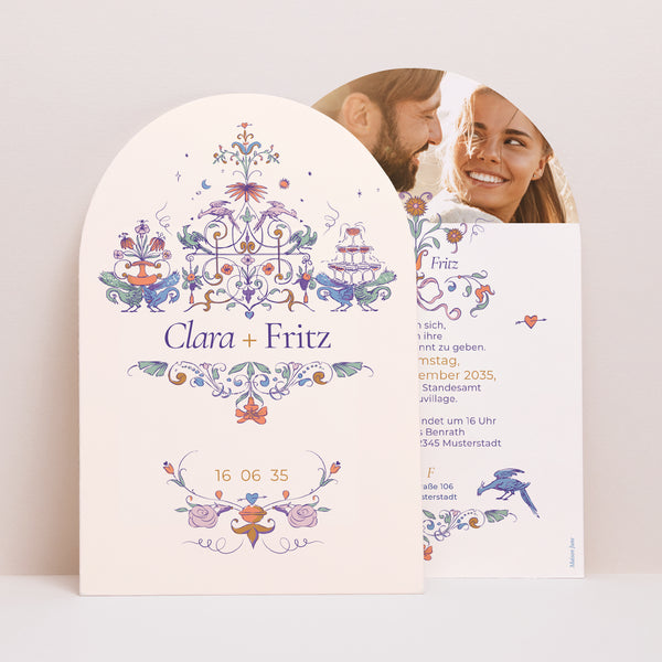 Hochzeitseinladung Arche Liebesdekorum foto
