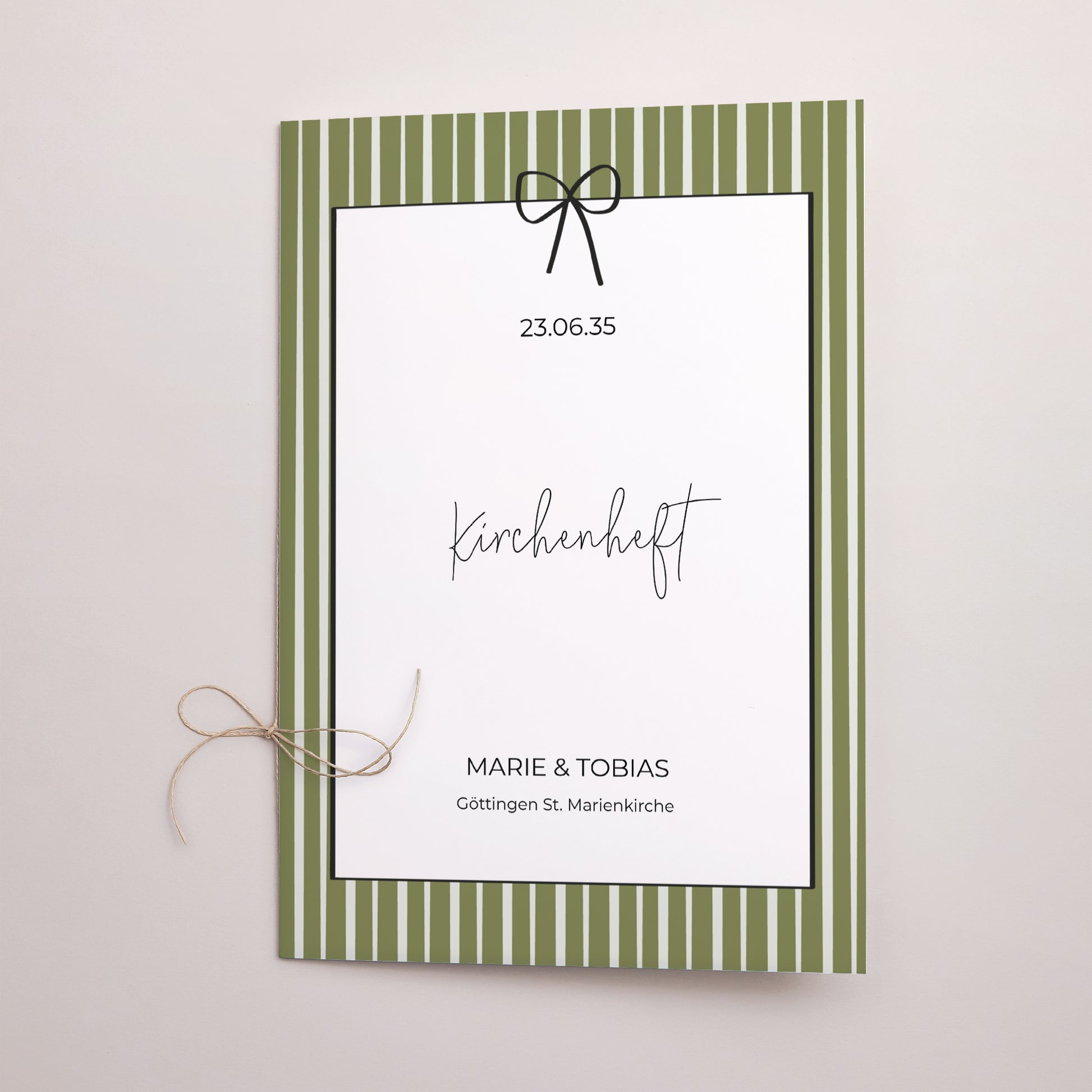 Kirchenheft Hochzeit Doppelflügel Alles grün foto N° 1