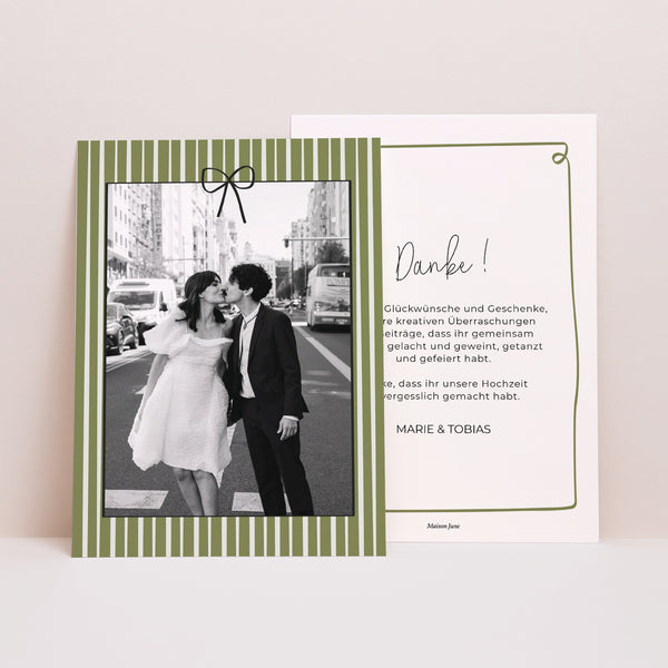 Dankeskarte Hochzeit Alles grün foto