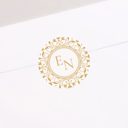 Sticker Hochzeit Rund Barockromanze foto N° 2