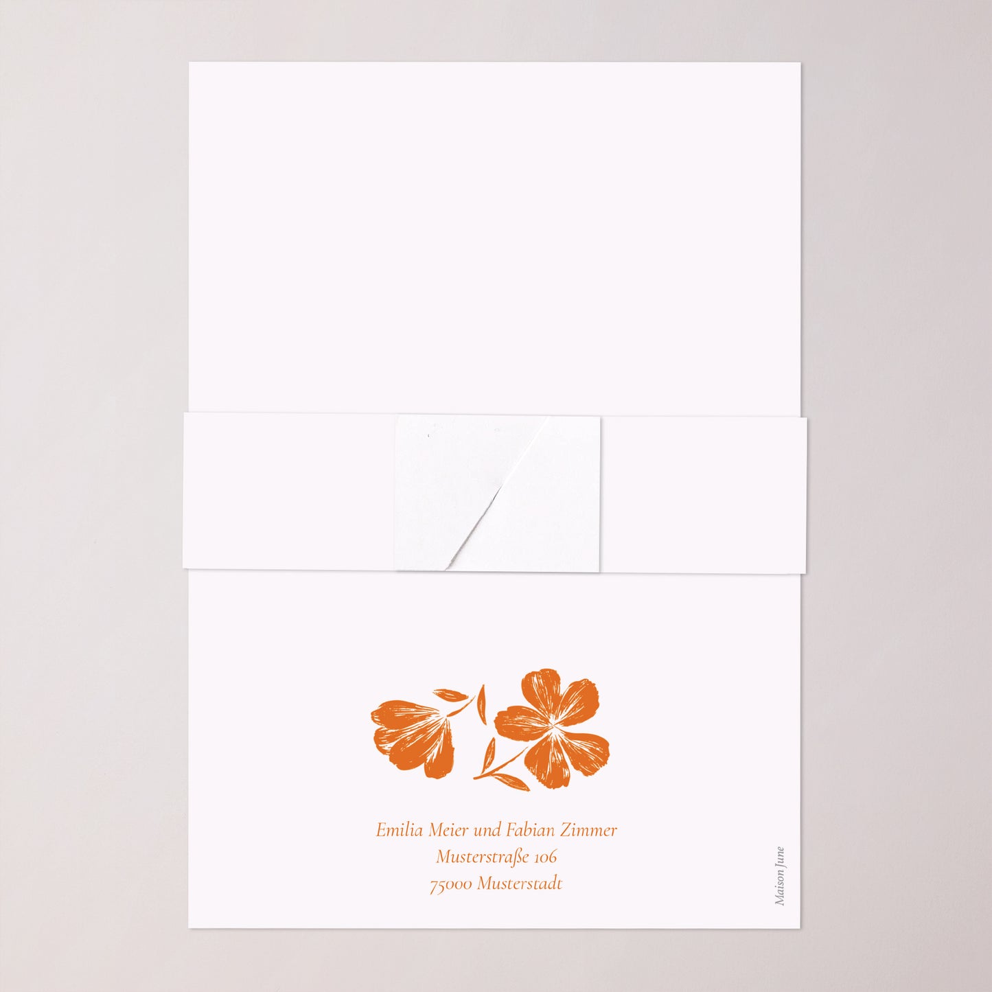 Hochzeitseinladung Banner, 2 Karten Die Blumenwerkstatt foto N° 5