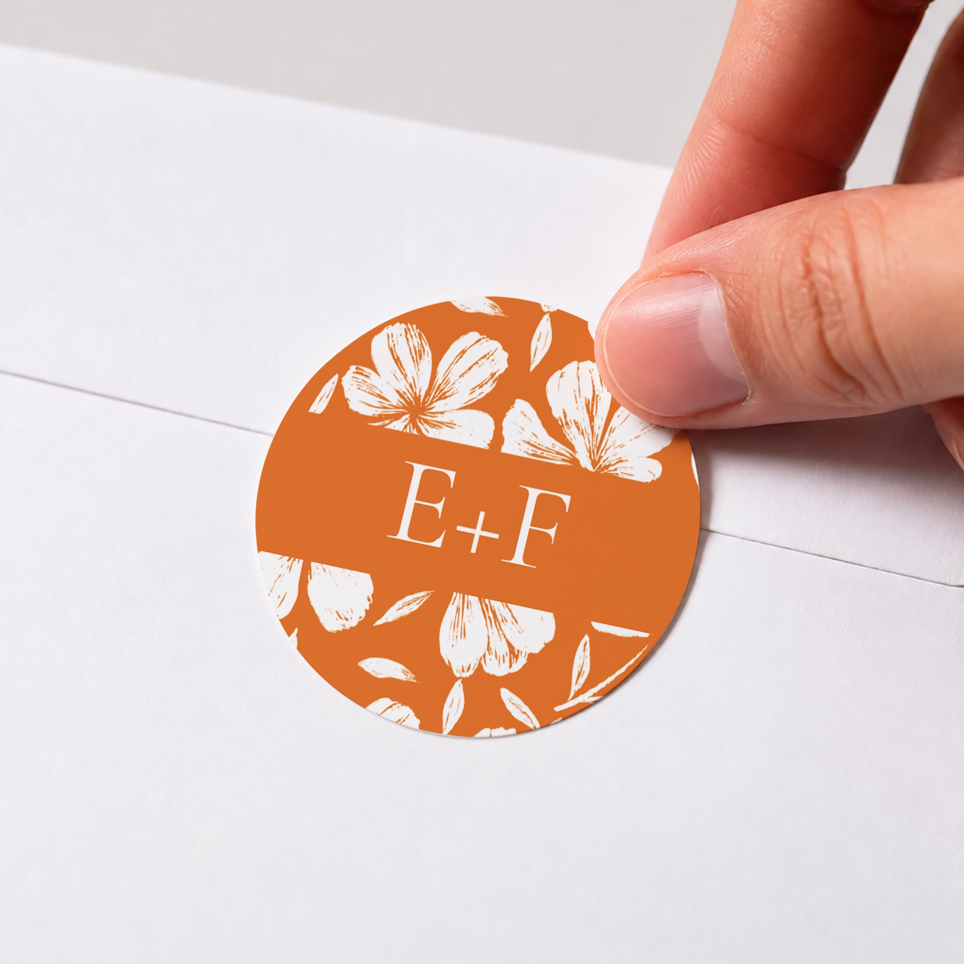 Sticker Hochzeit Rund Die Blumenwerkstatt foto N° 1