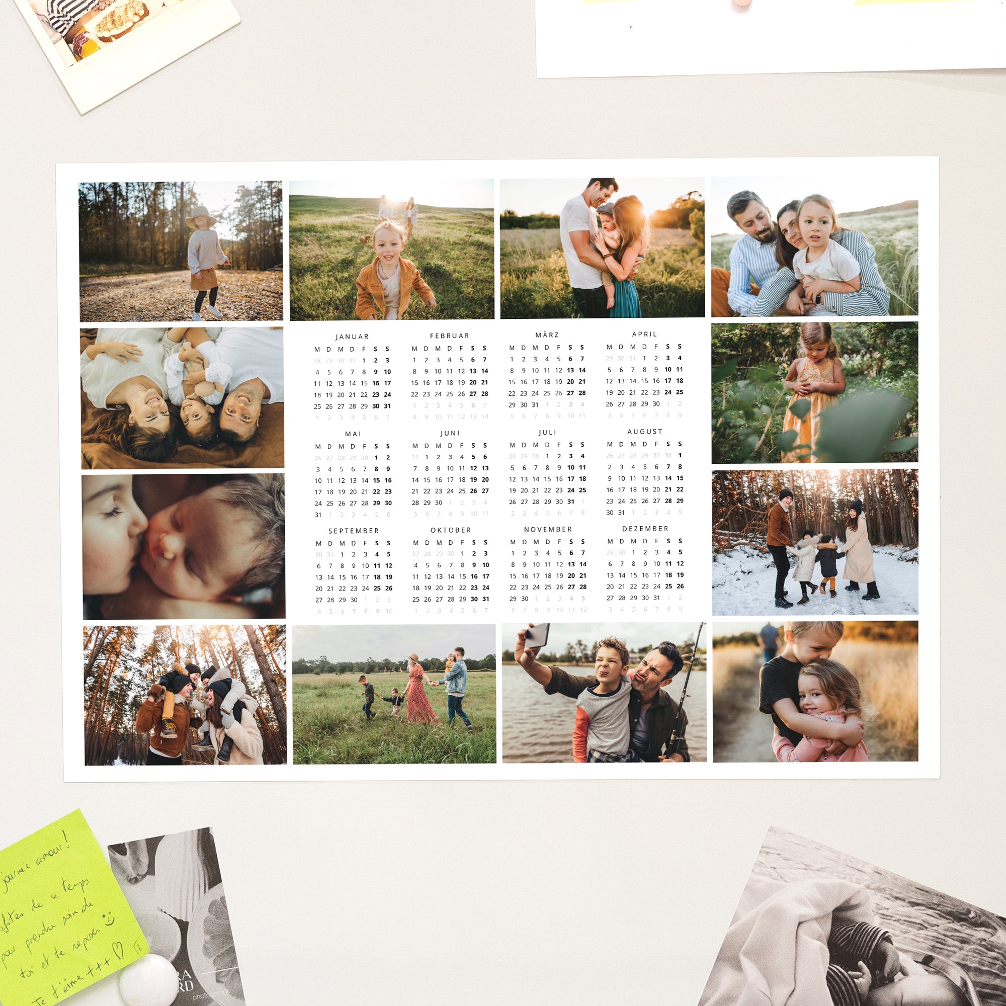 Kalender Weihnachten Magnetischer, einseitiges landschaft Unser Jahr in Bildern foto N° 1