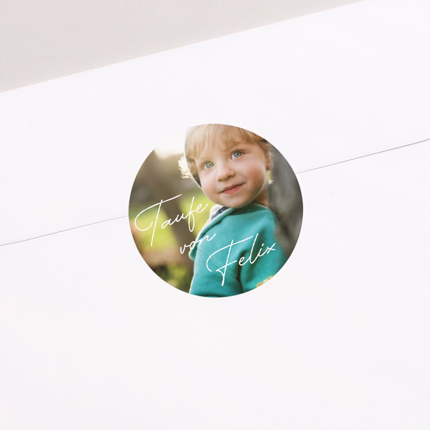 Sticker Taufe Rund Ein kostbarer Moment foto N° 2