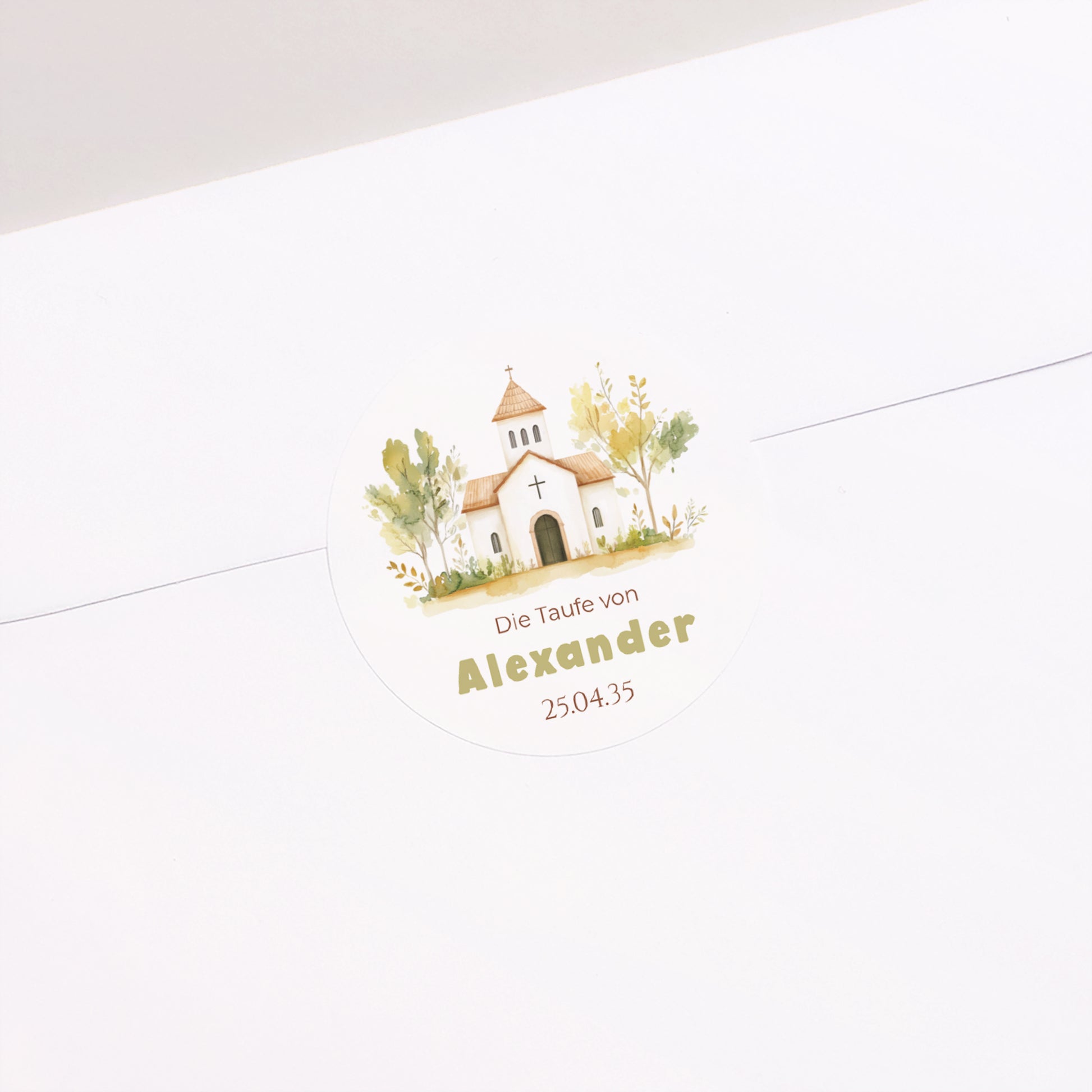 Sticker Taufe Rund Ein Gesegneter Tag foto N° 2
