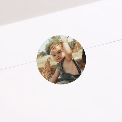 Sticker Taufe Rund Licht der Gnade foto N° 2