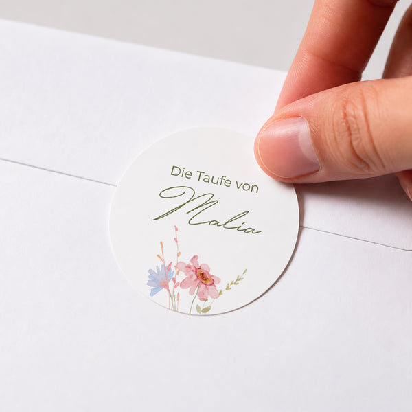 Sticker Taufe Rund Bauernhof-Taufe foto