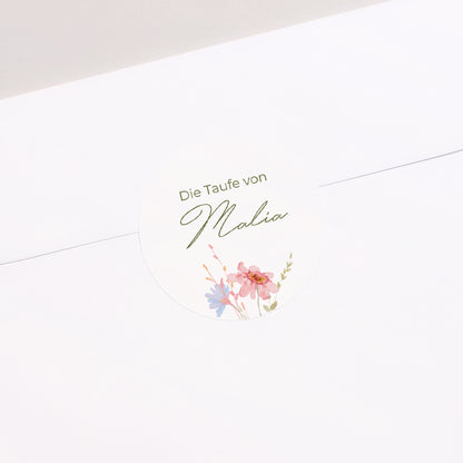 Sticker Taufe Rund Bauernhof-Taufe foto N° 2