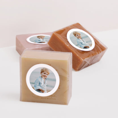 Sticker Taufe Rund Momente der Zärtlichkeit und des Glaubens foto N° 3